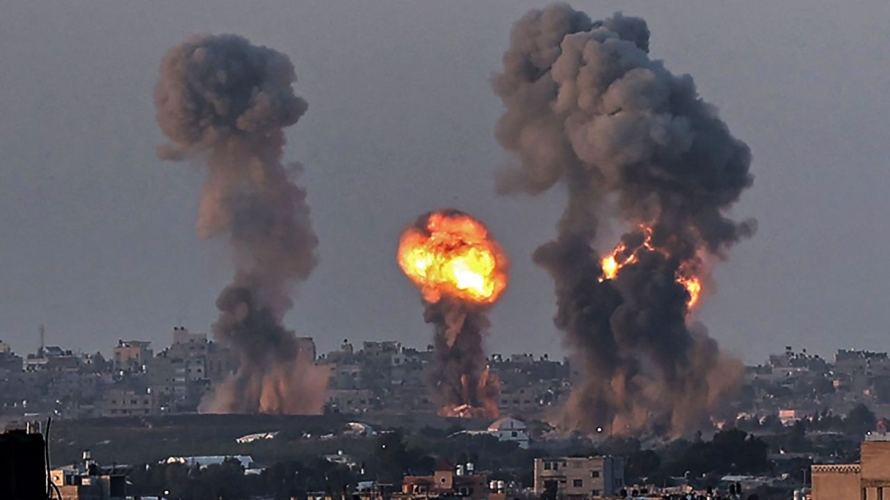 Siyonist rejimden Gazze'ye hava saldırısı