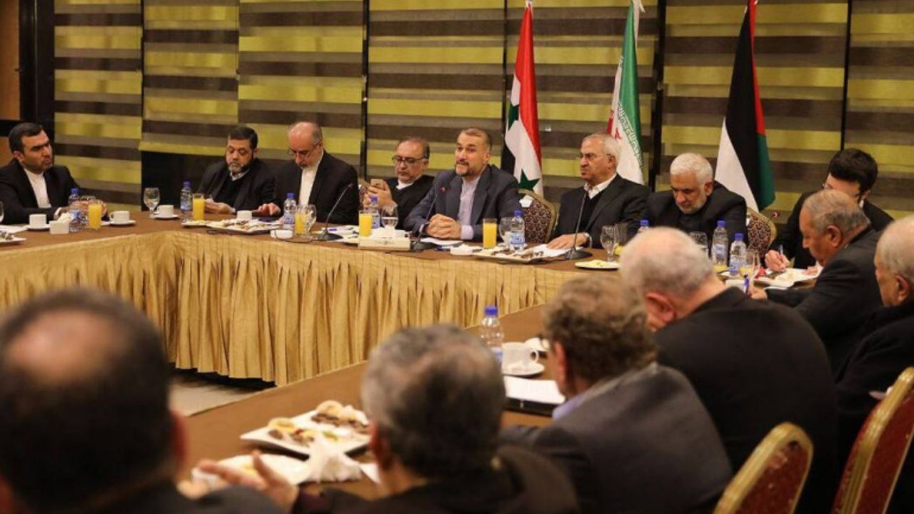 İran Dışişleri Bakanı Filistinli direnişçilerle bir araya geldi