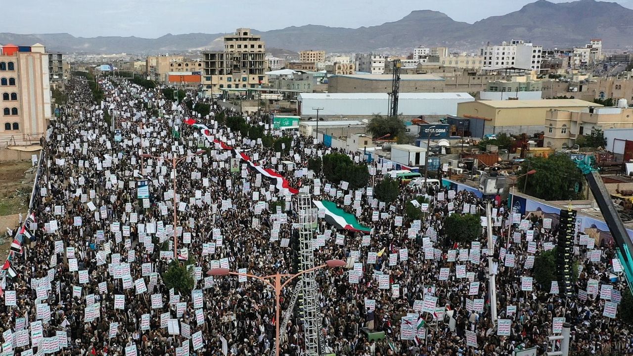 Yemen halkından ABD ve Siyonist rejime tepki