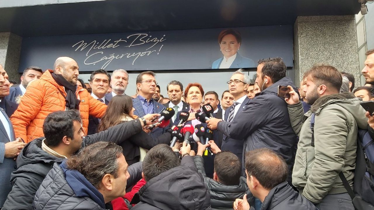 İYİ Parti lideri, partisinin saldırıya uğrayan İl Başkınlığı'nda Erdoğan'a seslendi