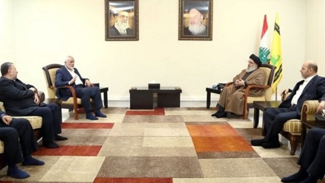 Hizbullah lideri Nasrallah ile Heniyye bir araya geldi