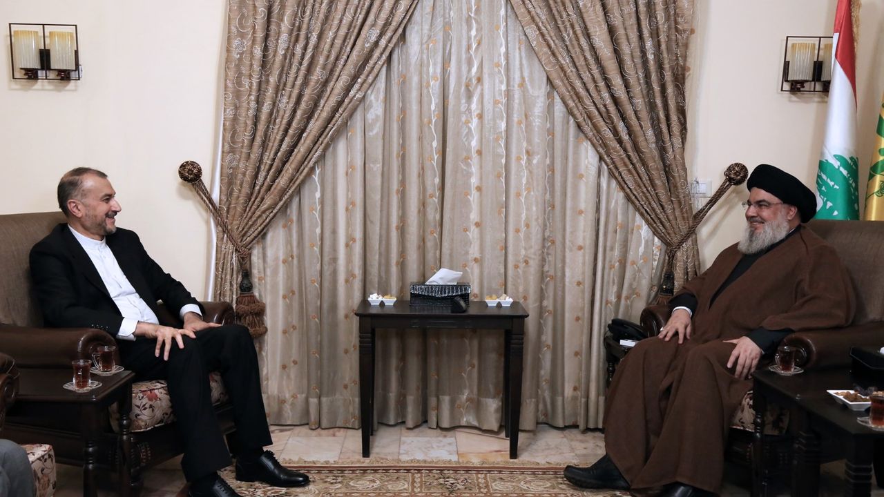 Emir Abdullahiyan ile Hasan Nasrallah, "Tahran- Riyad anlaşmasını" görüştü