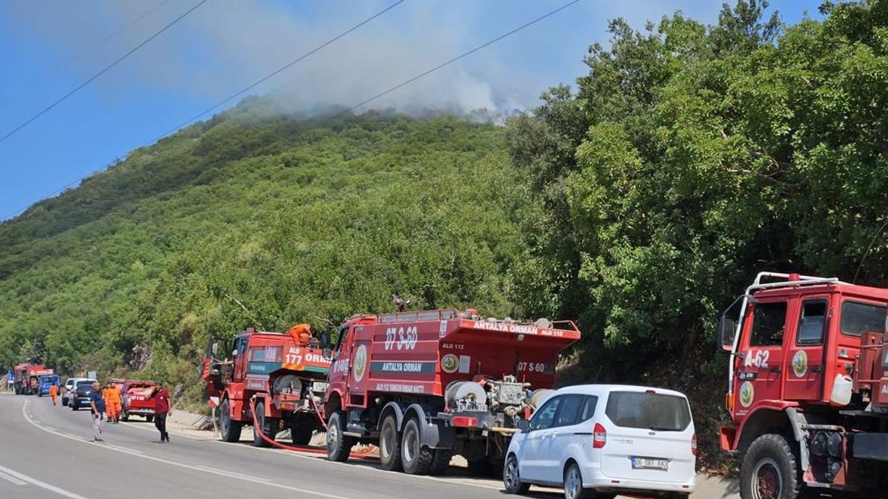 Antalya'nın Demre ilçesinde orman yangını çıktı