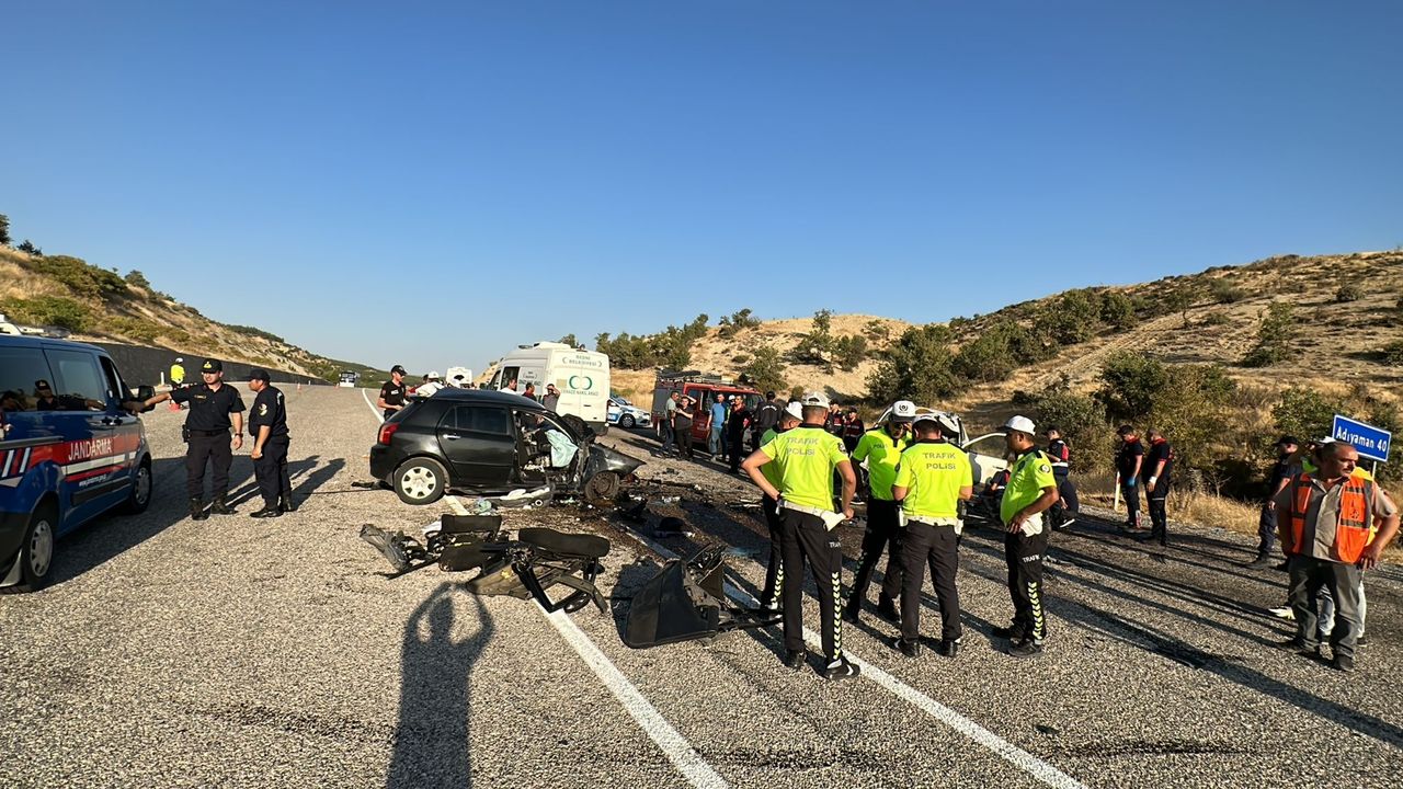Adıyaman'da kaza: 4 kişi hayatını kaybetti, 3 kişi yaralı