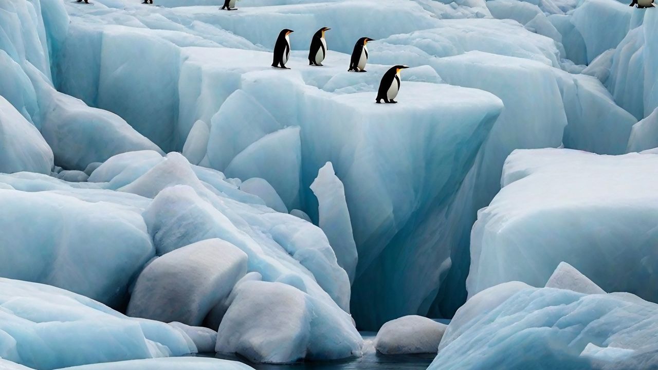 Antarktika'daki buz kırılmasında binlerce penguen öldü