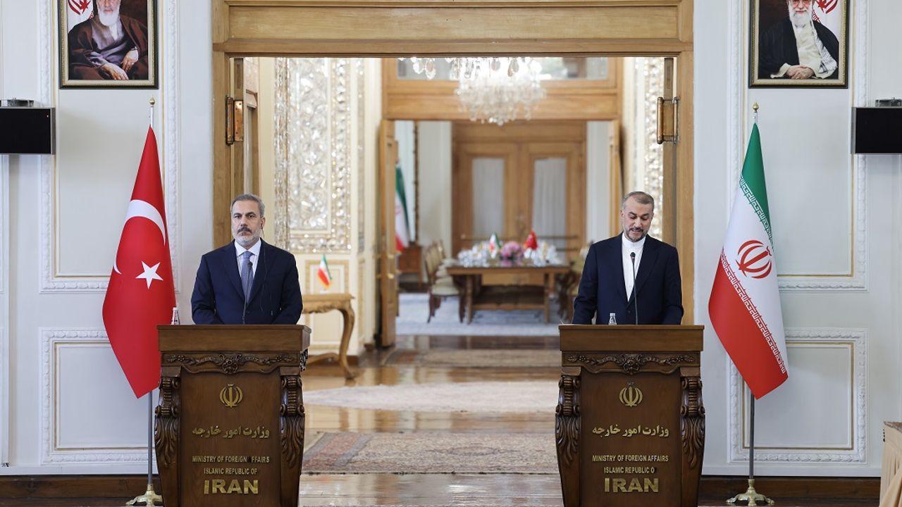 Hakan Fidan, İran Dışişleri Bakanı Abdullahiyan ile bir araya geldi
