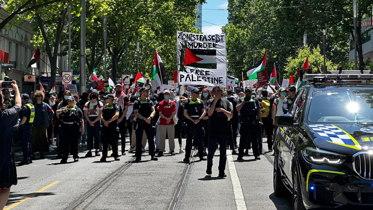 Avustralya'da Filistin'e destek gösterisi: 4 kişi gözaltına alındı