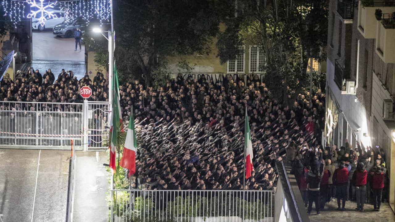İtalya'nın göbeğinde faşist eylem
