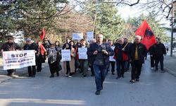 Kuzey Makedonya'da, Kosova’ya destek eylemi düzenlendi