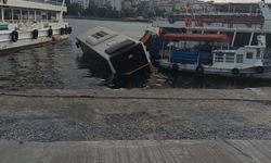 İETT otobüsü denize düştü