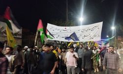 İran'da, Siyonist İsrail'in Gazze'deki hastaneye saldırısı protesto edildi