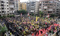 Lübnan'da Cuma namazı sonrası Gazze yürüyüşü düzenlendi