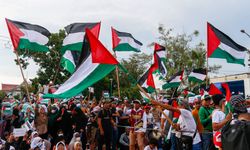 Filipinler'de Filistin'e destek gösterisi düzenlendi