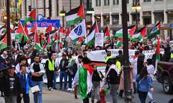 ABD’nin Şikago kentinde Filistin'e destek gösterisi düzenlendi