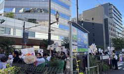  Japonya'da "Gazze'ye özgürlük" gösterisi yapıldı.