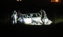 Siirt'te devrilen otomobilde patlama: 6 kişi hayatını kaybetti