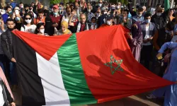 Fas'ta, Gazze halkıyla dayanışma için 40 kentte 102 gösteri düzenlendi