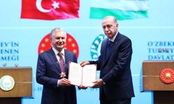 Özbekistan Cumhurbaşkanı Mirziyoyev'e Devlet Nişanı tevcih edildi