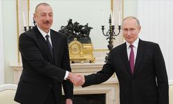 Azerbaycan Cumhurbaşkanı Aliyev, Vladimir Putin'i evinde ağırladı