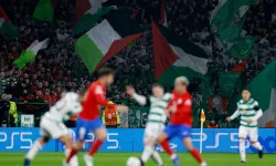 Celtic taraftarları, UEFA Şampiyonlar Ligi maçında Filistin'e destek verdi