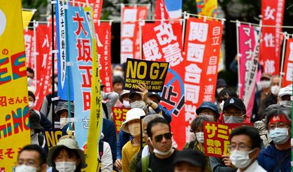 Japonya'da G7 Liderler Zirvesi'ne protesto