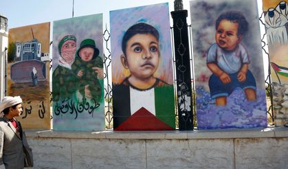 Yemen'de Gazze için resim sergisi açıldı