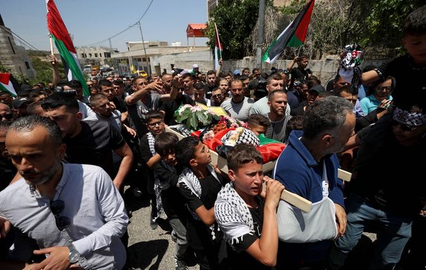 Filistinli bebek Muhammed et-Temimi için cenaze töreni düzenlendi
