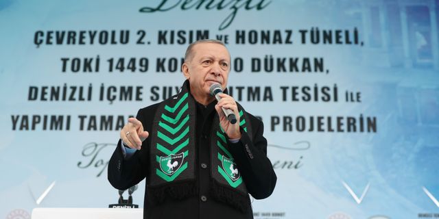 Cumhurbaşkanı Erdoğan Denizli'de konuştu