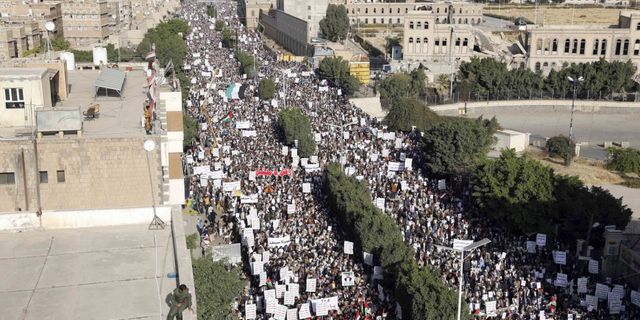 Yemen'de Filistin halkına destek gösterisi düzenlendi