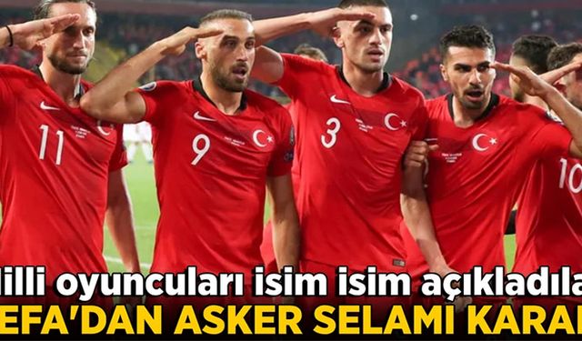 UEFA'dan A Milli Takım'a 'Asker Selamı' Cezası