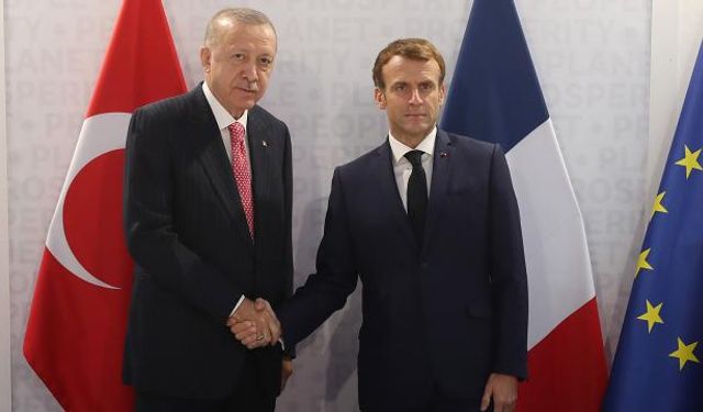 Cumhurbaşkanı Erdoğan Macron ile görüştü