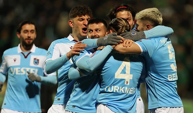 Trabzonspor kupada çeyrek finale yükseldi