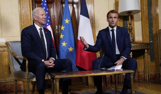 Biden ve Macron Ukrayna'ya desteklerini yineledi