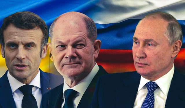 Putin, Macron ve Scholz'la görüştü