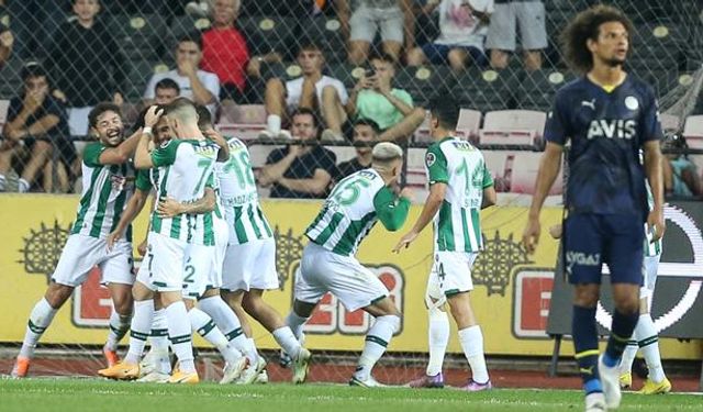 Konyaspor Fenerbahçe'yi tek golle geçti