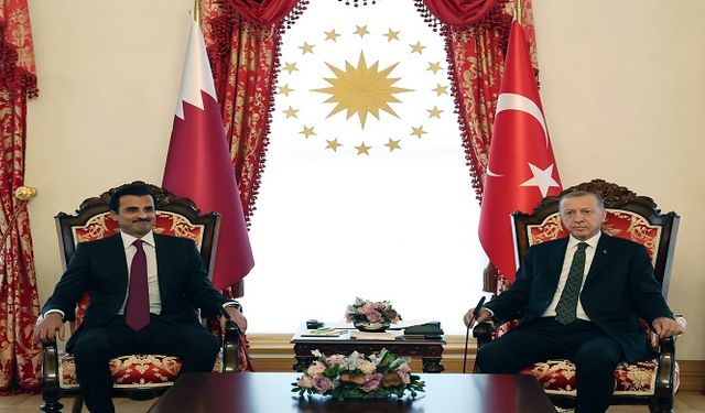 Cumhurbaşkanı Erdoğan, Katar Emiri Şeyh Temim ile görüştü