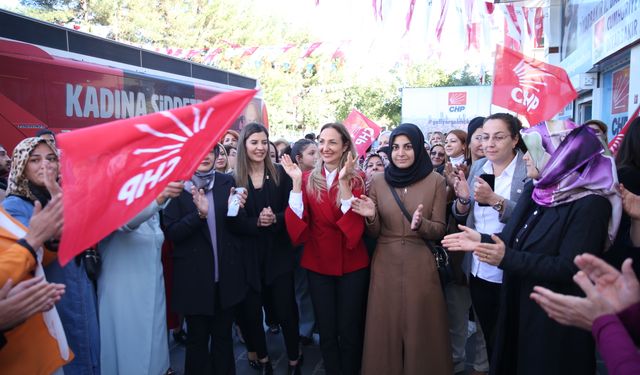 CHP Kadın Kolları Genel Başkanı Nazlıaka, Diyarbakır'da ziyaretlerde bulundu