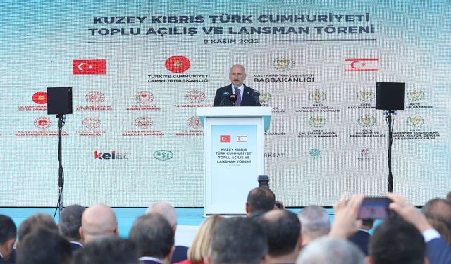 Bakan Karaismailoğlu, KKTC'de toplu açılış törenine katıldı