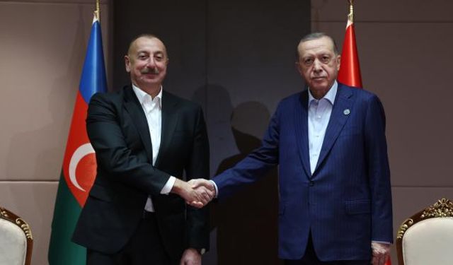 Cumhurbaşkanı Erdoğan, Azerbaycanlı mevkidaşı Aliyev ile görüştü