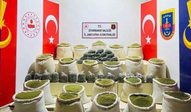 Diyarbakır'da 542 kilogram uyuşturucu ele geçirdi