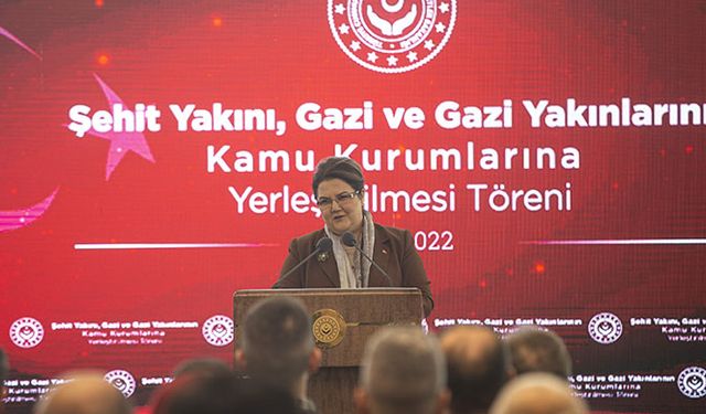 Toplamda 48 bin 39 gazi ve yakınları kamu kurumlarında istihdam edilecek