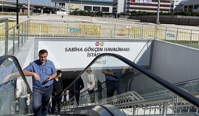 Sabiha Gökçen Havalimanı metrosunda 1,4 milyon yolcu seyahat etti