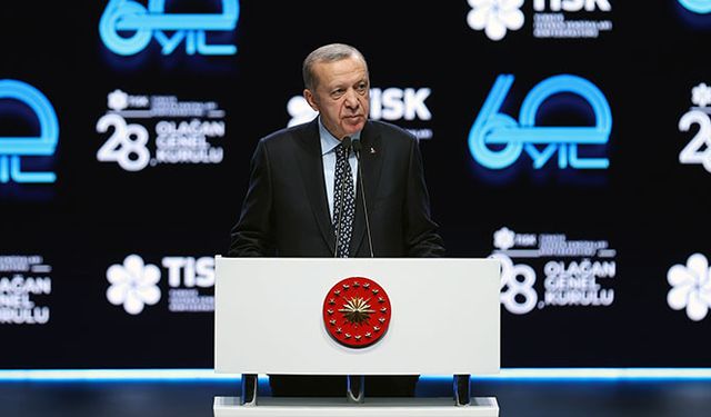 Cumhurbaşkanı Erdoğan TİSK Genel Kurulu'na katıldı