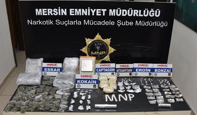 Mersin'deki uyuşturucu operasyonunda 97 şüpheli tutuklandı