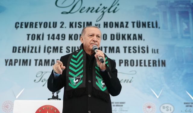 Cumhurbaşkanı Erdoğan Denizli'de konuştu