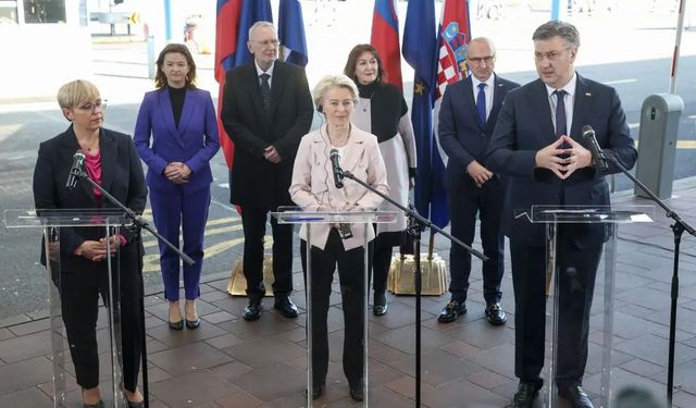 AB Komisyonu Başkanı Leyen, Hırvatistan'ı ziyaret etti