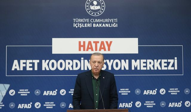 Cumhurbaşkanı Erdoğan deprem bölgesinde konuştu