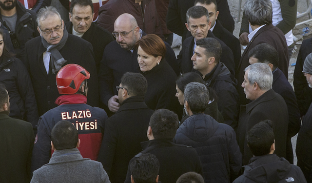 İYİ Parti lideri  deprem bölgesinde