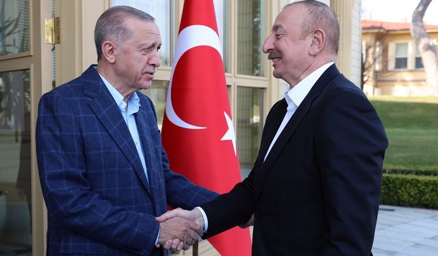 Azerbaycan Cumhurbaşkanı Aliyev'den Cumhurbaşkanı Erdoğan'a teşekkür