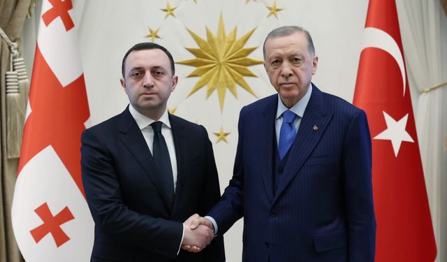 Cumhurbaşkanı Erdoğan, Garibaşvili'yi kabul etti